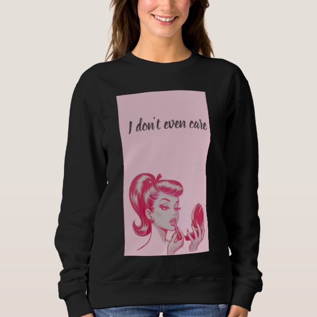 Woman black sweatshirt  (Front)