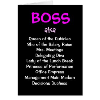 funny boss nicknames for him and her