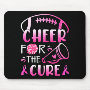 Woman Breast Cancer Awareness Cheer For The Cure T Mouse Mat