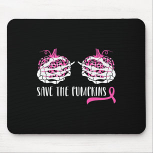Woman Breast Cancer Awareness Save The Pumpkins Ha Mouse Mat