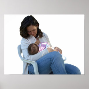 Woman breastfeeding poster