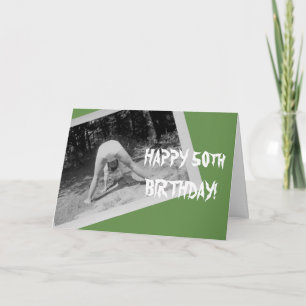 WOMAN Butt HAPPY 50 BIRTHDAY CARD FUNNY VINTAGE