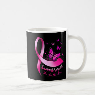 Woman Butterfly Support Squad Breast Cancer Warrio Coffee Mug