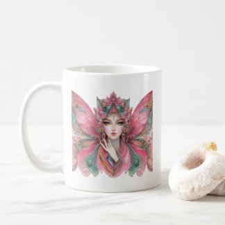 Woman Buttrfly Coffee Mug