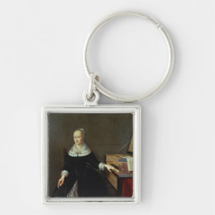 Woman by a Virginal Key Ring