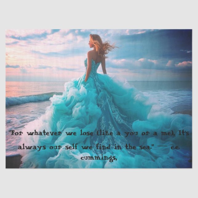 Woman by the Sea Tissue Paper (Front)