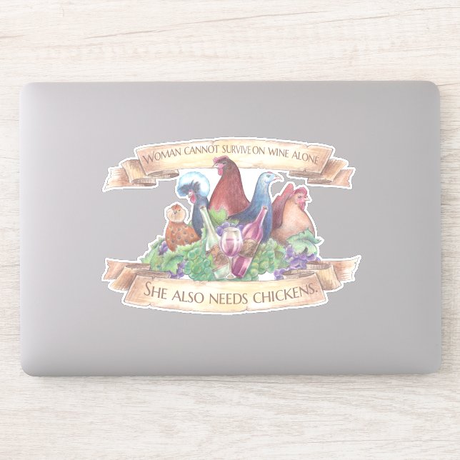Woman Cannot Survive on Wine Alone - Chickens (Computer)