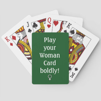 Woman Card, Playing Cards, Standard Faces Playing Cards