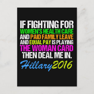 Woman Card Pro Hillary Quote