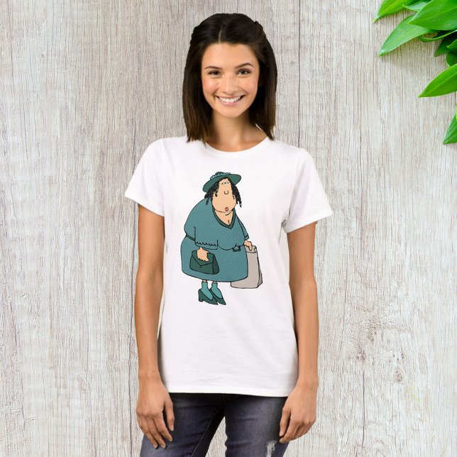 Woman Carrying Bags T-Shirt (Creator Uploaded)