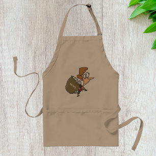 Woman Carrying Mailbag Apron