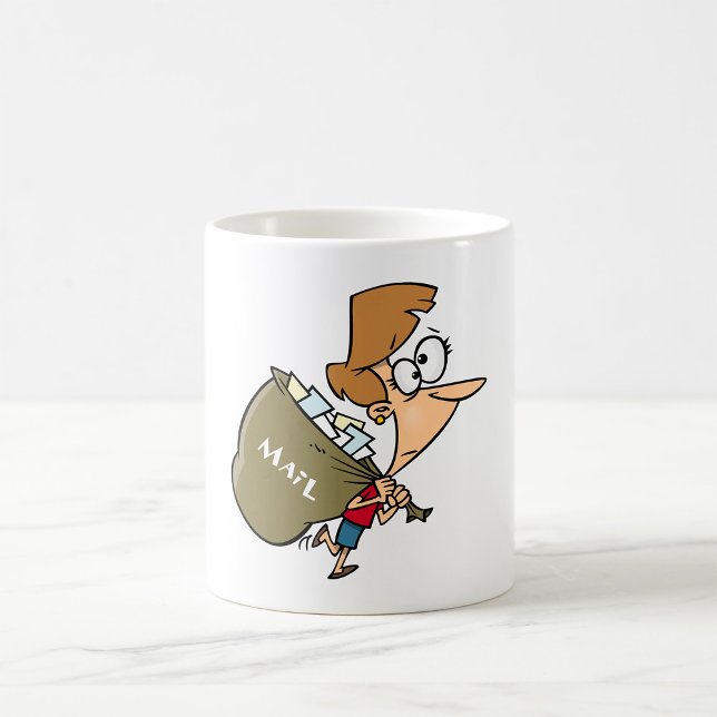 Woman Carrying Mailbag Mug (Creator Uploaded)