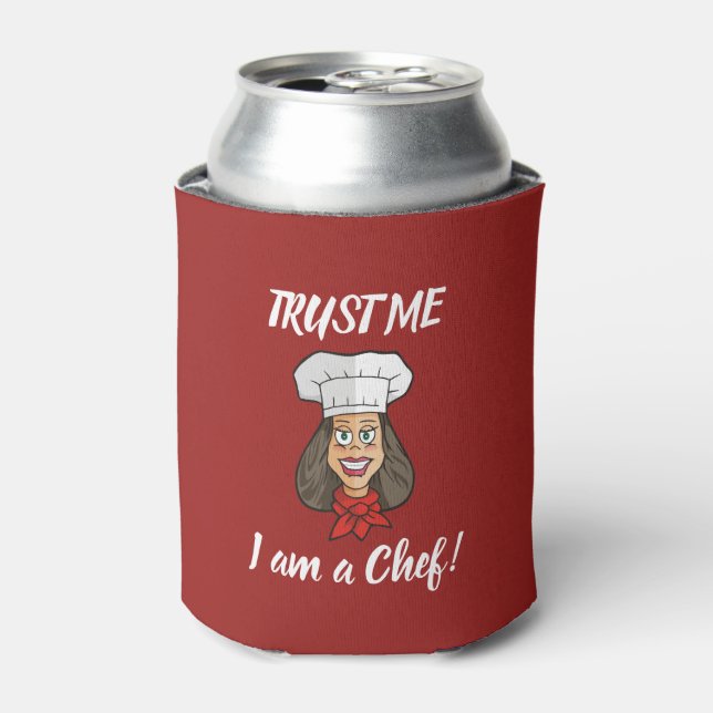 Woman Chef Can Cooler (Can Front)