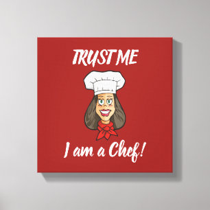 Woman Chef Canvas Print