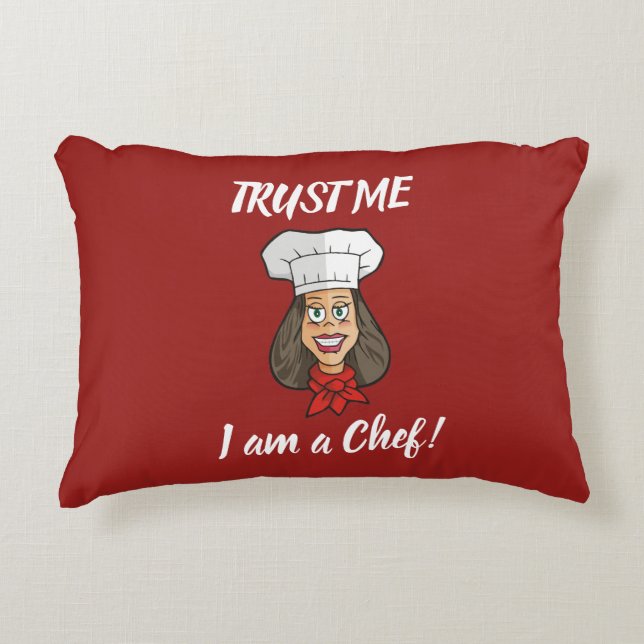 Woman Chef Decorative Cushion (Front)