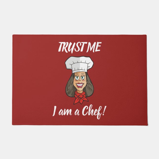 Woman Chef Doormat (Front)