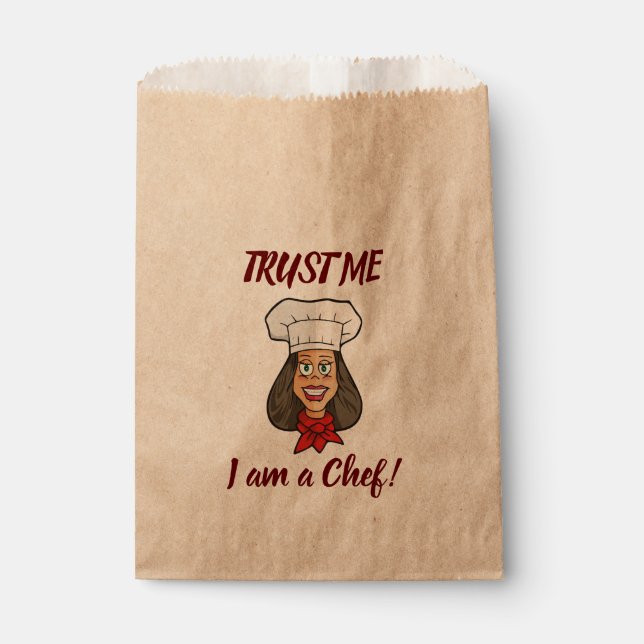 Woman Chef Favour Bags (Front)