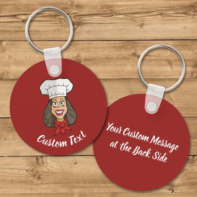 Woman Chef Keychain (Creator Uploaded)
