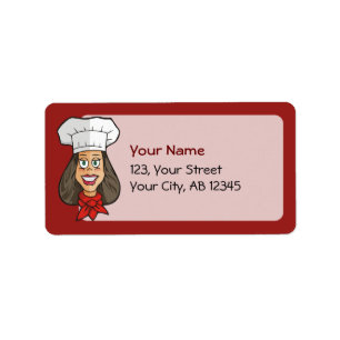 Woman Chef Label