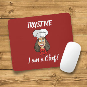 Woman Chef Mouse Mat