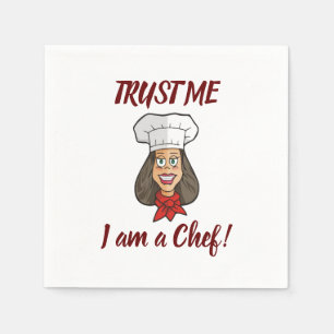 Woman Chef Napkin