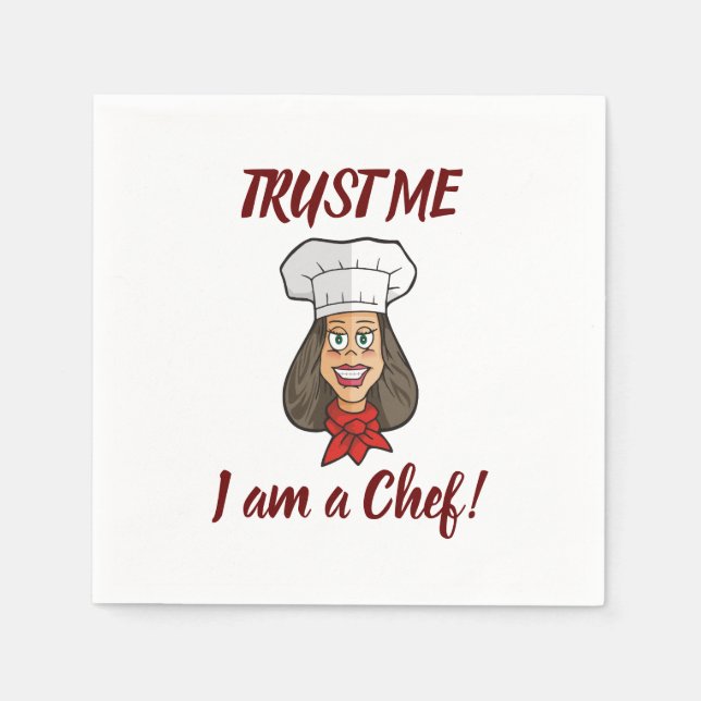 Woman Chef Napkin (Front)