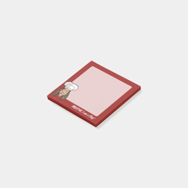 Woman Chef Post-it Notes (Angled)