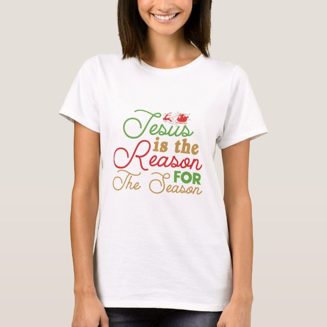 Woman Christmae T-Shirt (Front)