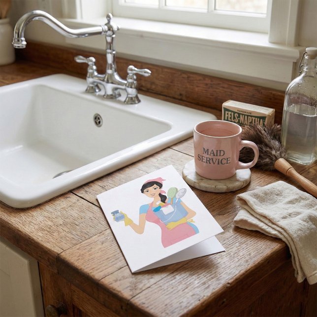Woman Cleaning Card (Creator Uploaded)