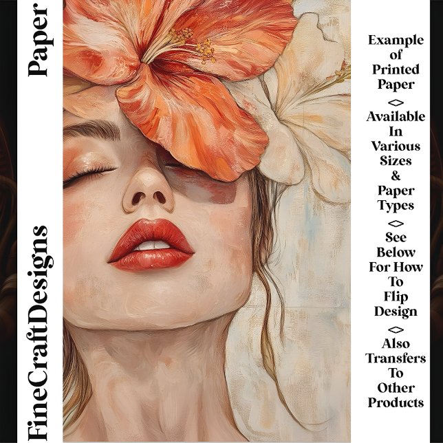 Woman, Close Up Portrait CJ2 Scrapbook Paper (Creator Uploaded)