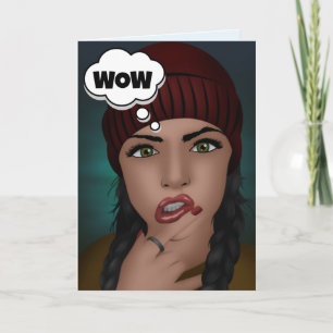 WOMAN COMPLIMENTARY YOU LOOK MARVELOUS BIRTHDAY CARD