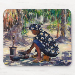 Woman Cooking 2004 Mouse Mat