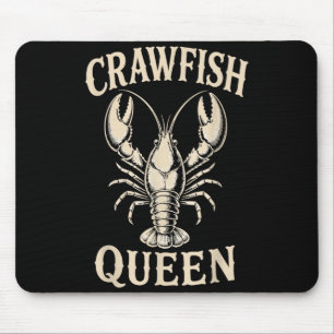 Woman crawfish boil crayfish mum seafood festival mouse mat