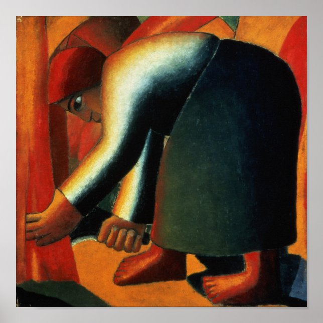 Woman Cutting, c.1900 Poster (Front)