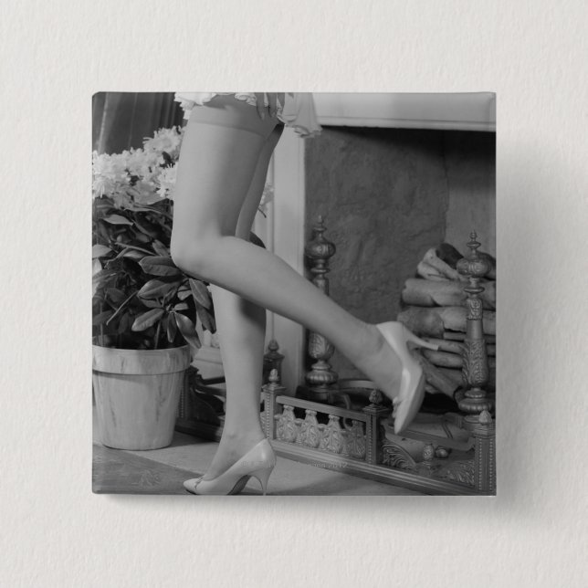 Woman Dancing 15 Cm Square Badge (Front)