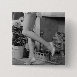 Woman Dancing 15 Cm Square Badge