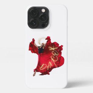 Woman dancing in red dress iPhone 13 pro case