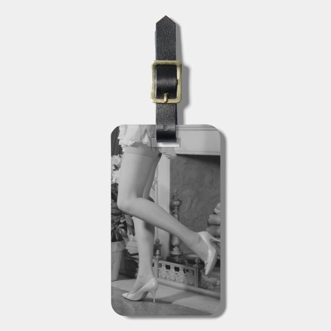 Woman Dancing Luggage Tag (Front Vertical)