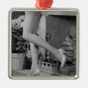 Woman Dancing Metal Tree Decoration