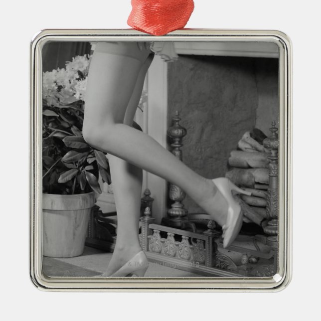 Woman Dancing Metal Tree Decoration (Front)