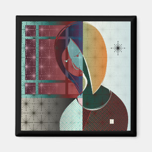 Woman Daydream Magnet