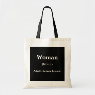 Woman dictionary definition tote bag