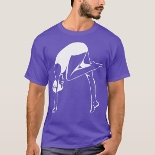 Woman doing yoga abstract lines drawing 1 T-Shirt