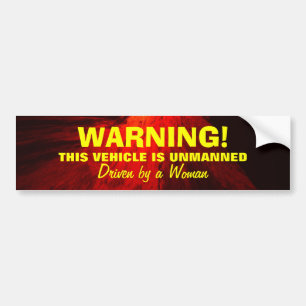 Woman Driver Bumper Sticker