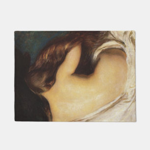 Woman Drying Her Hair (by Joseph DeCamp) Doormat