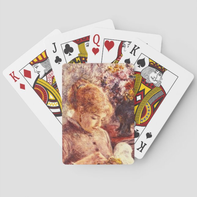 Woman Embroidering_Impressionists Playing Cards (Back)