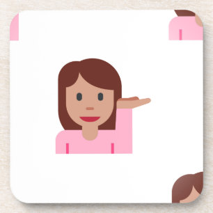 woman emoji coaster