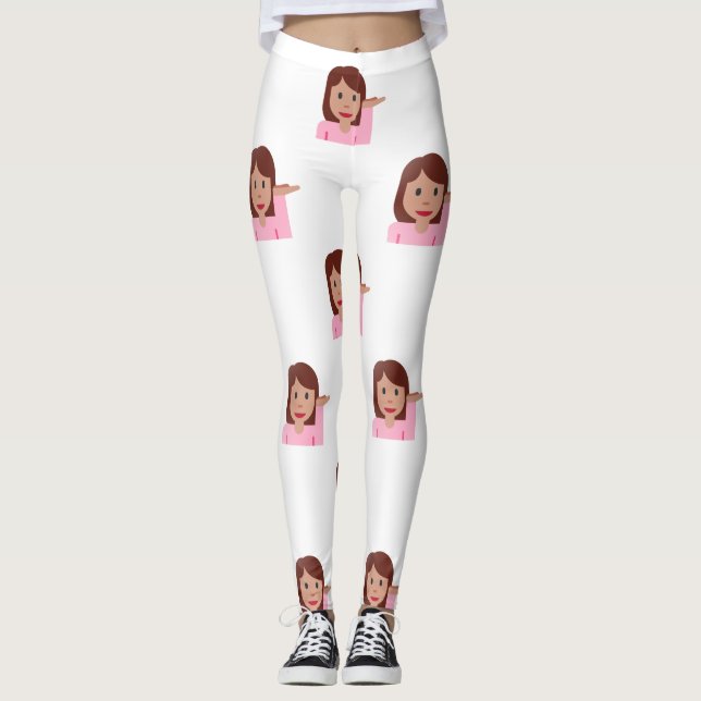 woman emoji leggings (Front)