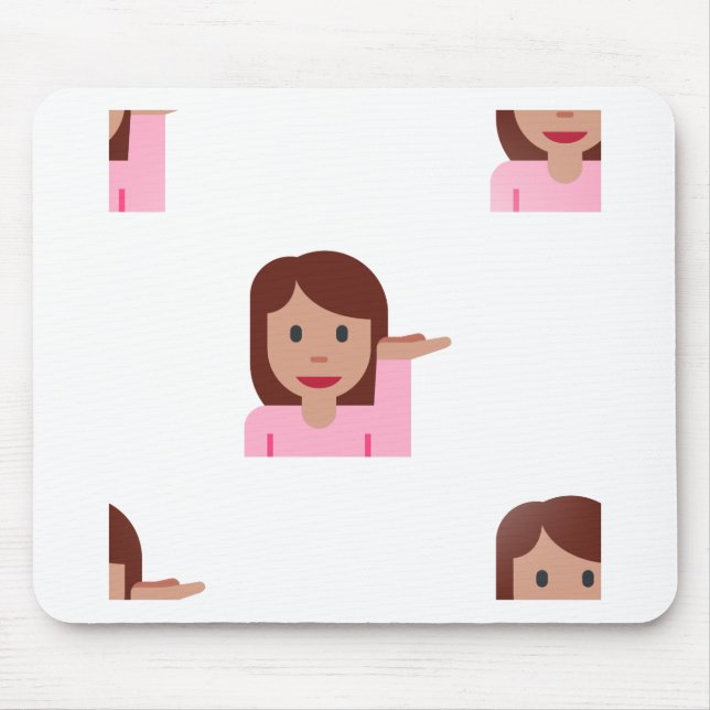 woman emoji mouse mat (Front)