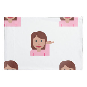 woman emoji pillowcase pillow case